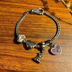 🦢Trollbeads Bracelet with Mom Charms